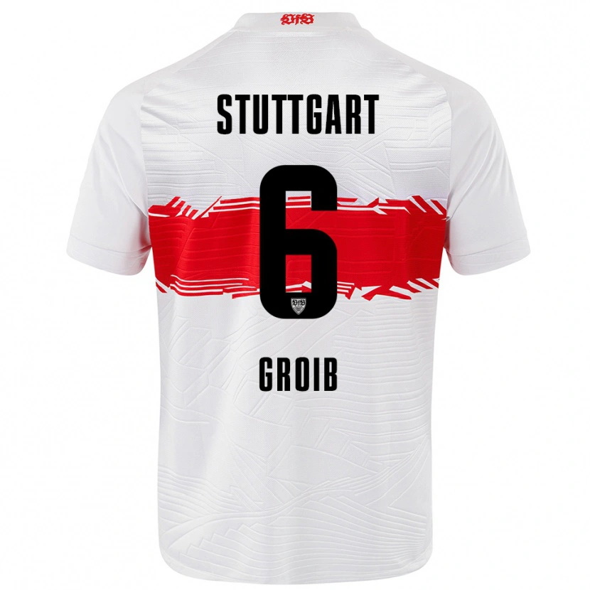 Danxen Kinder Alexander Groiß #6 Weiß Rot Heimtrikot Trikot 2025/26 T-Shirt Österreich