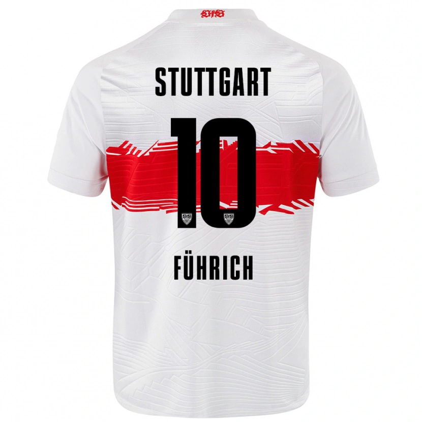 Danxen Kinder Chris Führich #10 Weiß Rot Heimtrikot Trikot 2025/26 T-Shirt Österreich