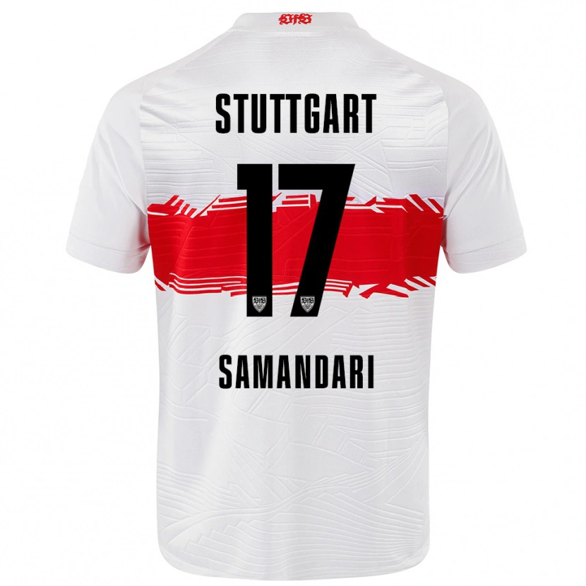 Danxen Kinder Sohrab Samandari #17 Weiß Rot Heimtrikot Trikot 2025/26 T-Shirt Österreich