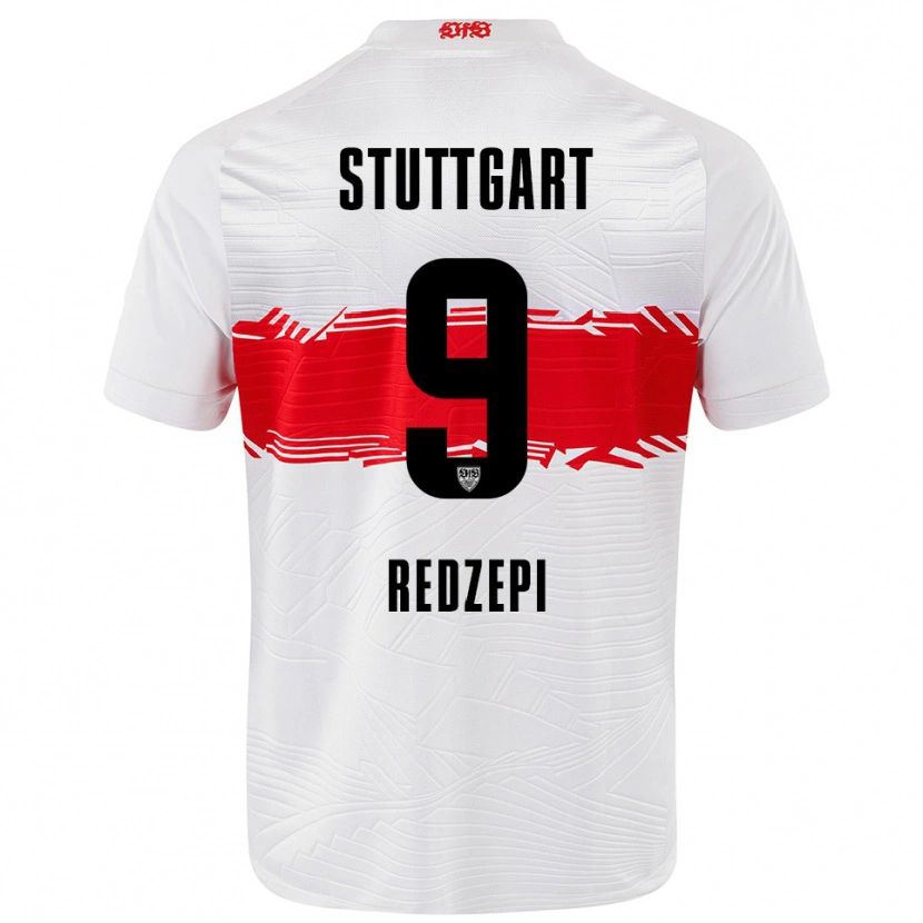 Danxen Kinder Enis Redzepi #9 Weiß Rot Heimtrikot Trikot 2025/26 T-Shirt Österreich