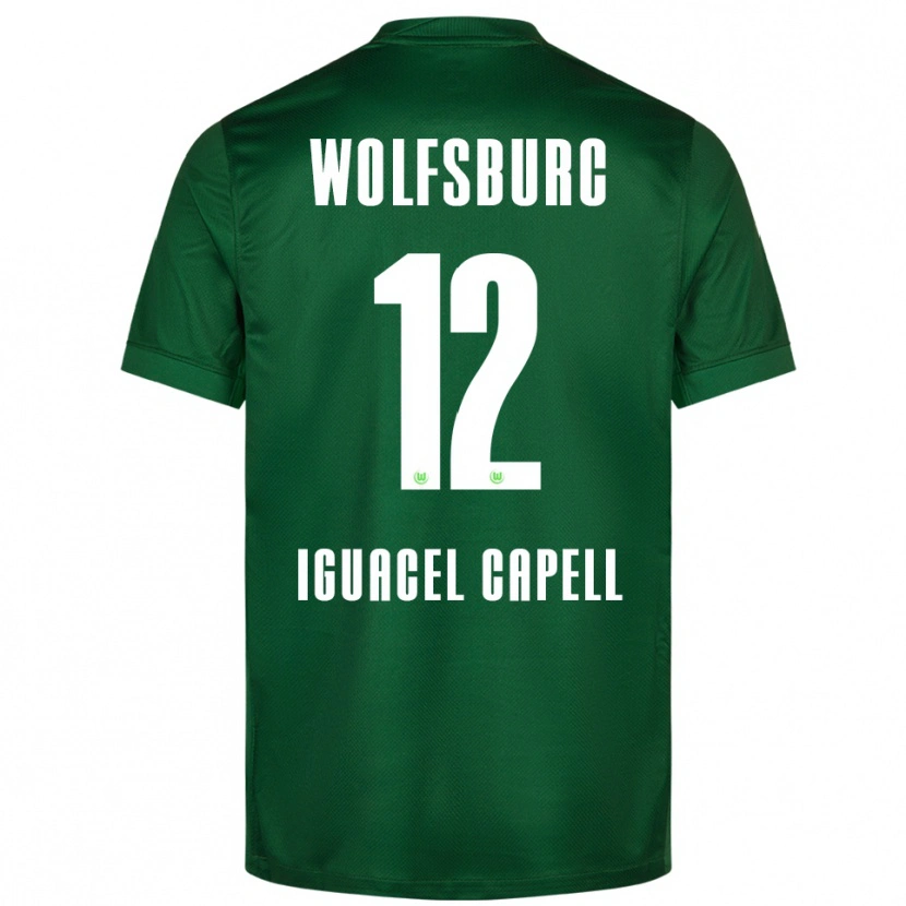 Danxen Kinder Diego Iguacel Capell #12 Grün Weiß Heimtrikot Trikot 2025/26 T-Shirt Österreich