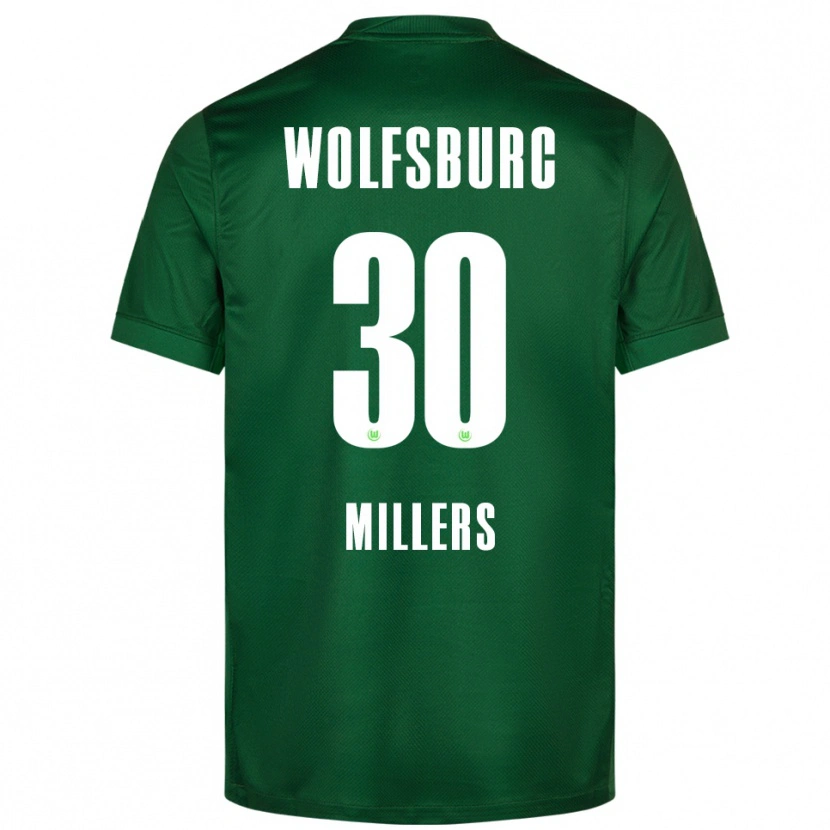 Danxen Kinder Kristers Millers #30 Grün Weiß Heimtrikot Trikot 2025/26 T-Shirt Österreich