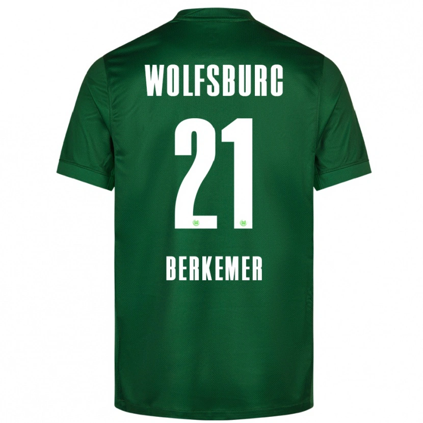Danxen Kinder Melvin Berkemer #21 Grün Weiß Heimtrikot Trikot 2025/26 T-Shirt Österreich
