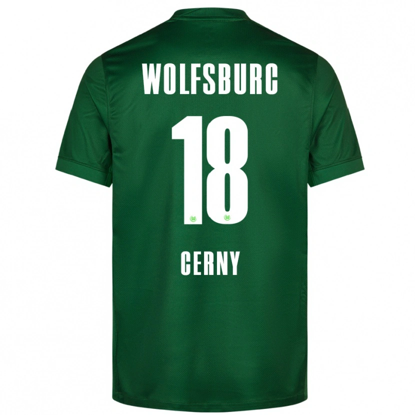 Danxen Kinder Vaclav Cerny #18 Grün Weiß Heimtrikot Trikot 2025/26 T-Shirt Österreich