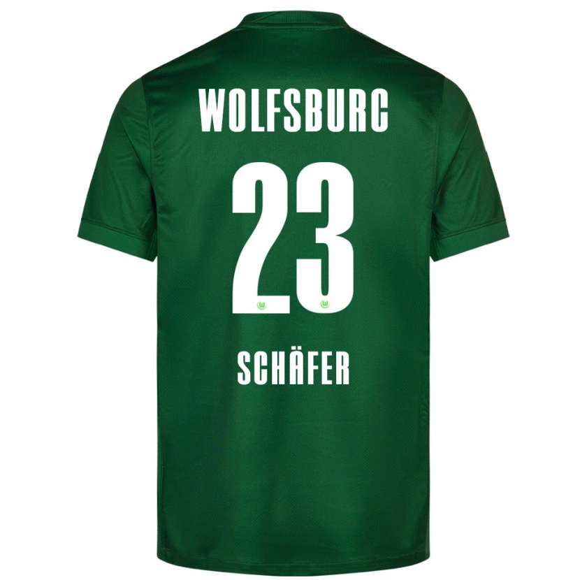 Danxen Kinder Elia Schäfer #23 Grün Weiß Heimtrikot Trikot 2025/26 T-Shirt Österreich