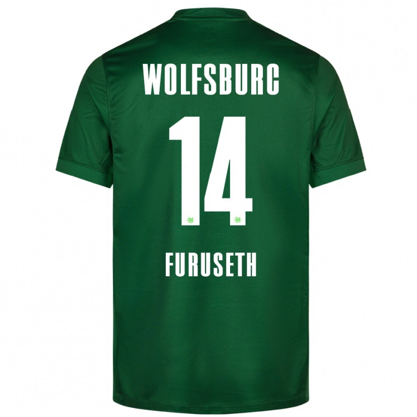 Danxen Kinder Truls Furuseth #14 Grün Weiß Heimtrikot Trikot 2025/26 T-Shirt Österreich