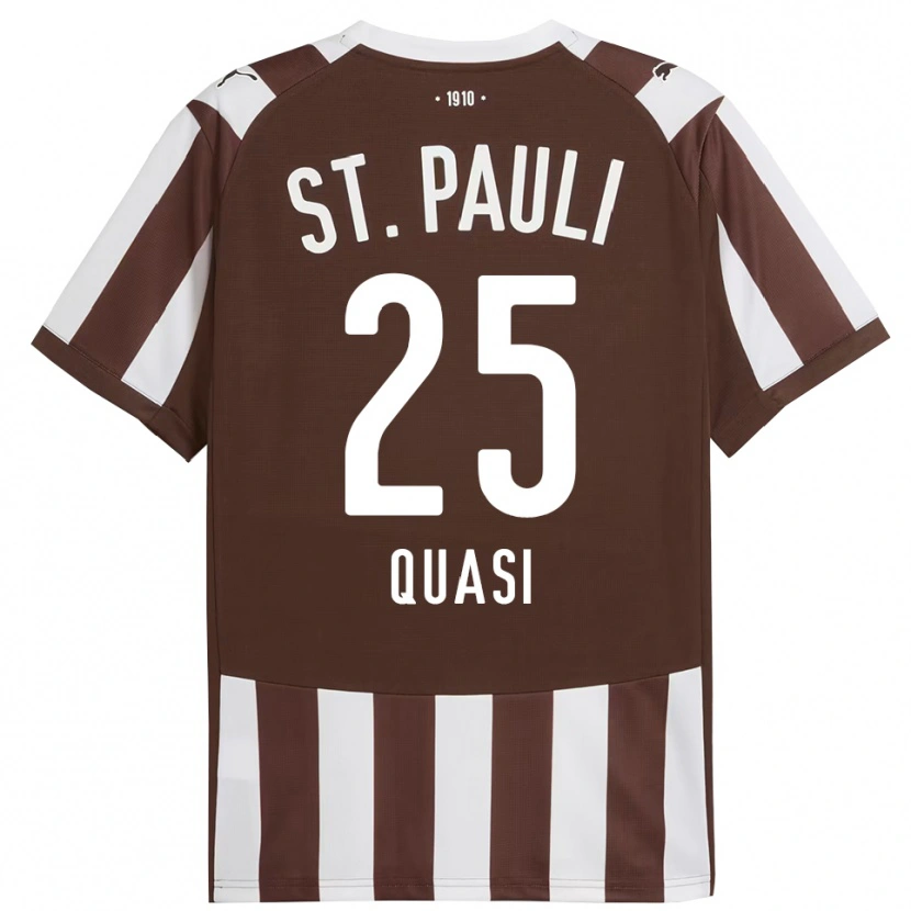 Danxen Kinder Evans Quasi #25 Kaffee Weiß Heimtrikot Trikot 2025/26 T-Shirt Österreich