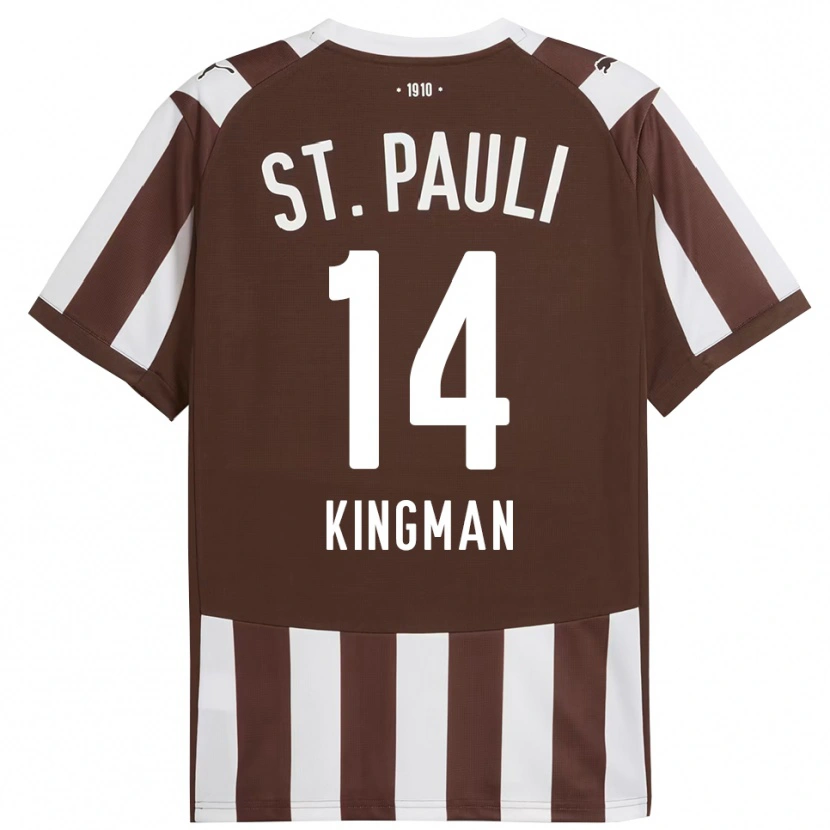 Danxen Kinder Annie Kingman #14 Kaffee Weiß Heimtrikot Trikot 2025/26 T-Shirt Österreich