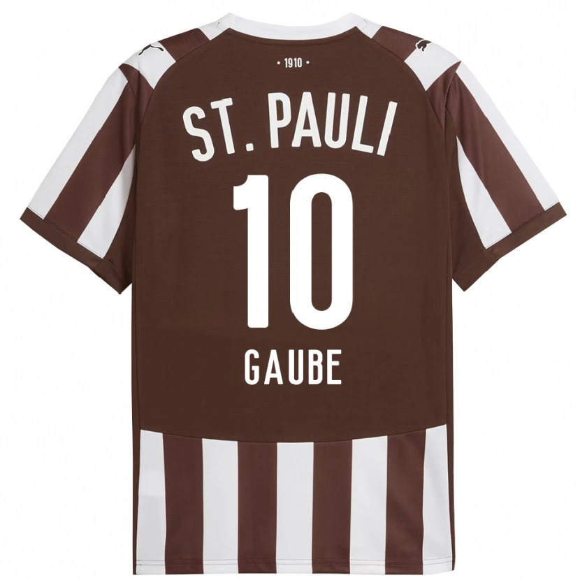 Danxen Kinder Bastian Gaube #10 Kaffee Weiß Heimtrikot Trikot 2025/26 T-Shirt Österreich