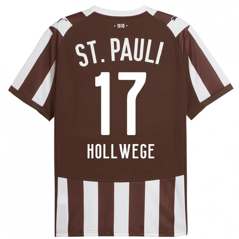 Danxen Kinder Jonah Hollwege #17 Kaffee Weiß Heimtrikot Trikot 2025/26 T-Shirt Österreich
