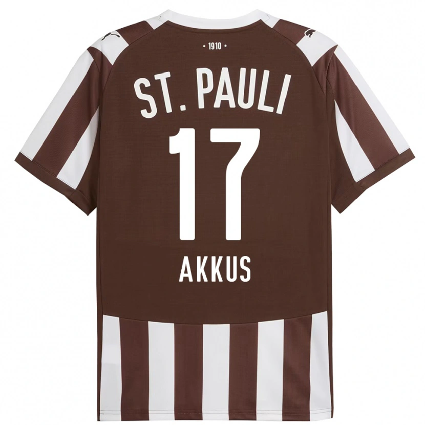 Danxen Kinder Özgür Akkus #17 Kaffee Weiß Heimtrikot Trikot 2025/26 T-Shirt Österreich
