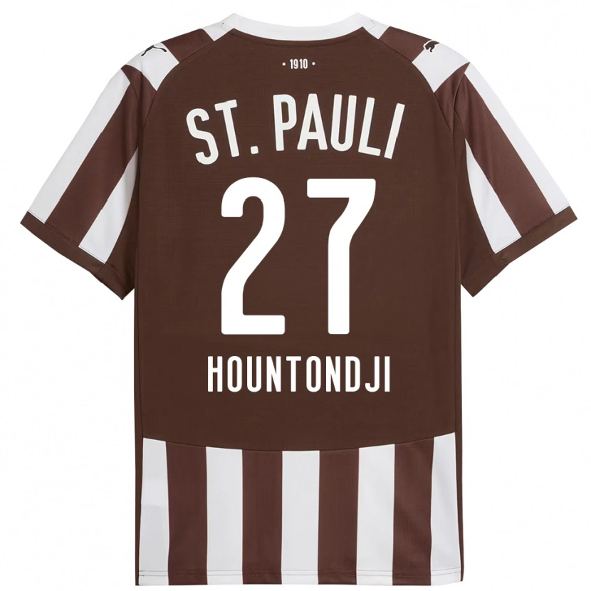 Danxen Kinder Andréas Hountondji #27 Kaffee Weiß Heimtrikot Trikot 2025/26 T-Shirt Österreich