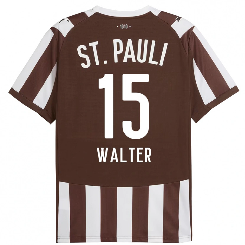 Danxen Kinder Marcel Walter #15 Kaffee Weiß Heimtrikot Trikot 2025/26 T-Shirt Österreich