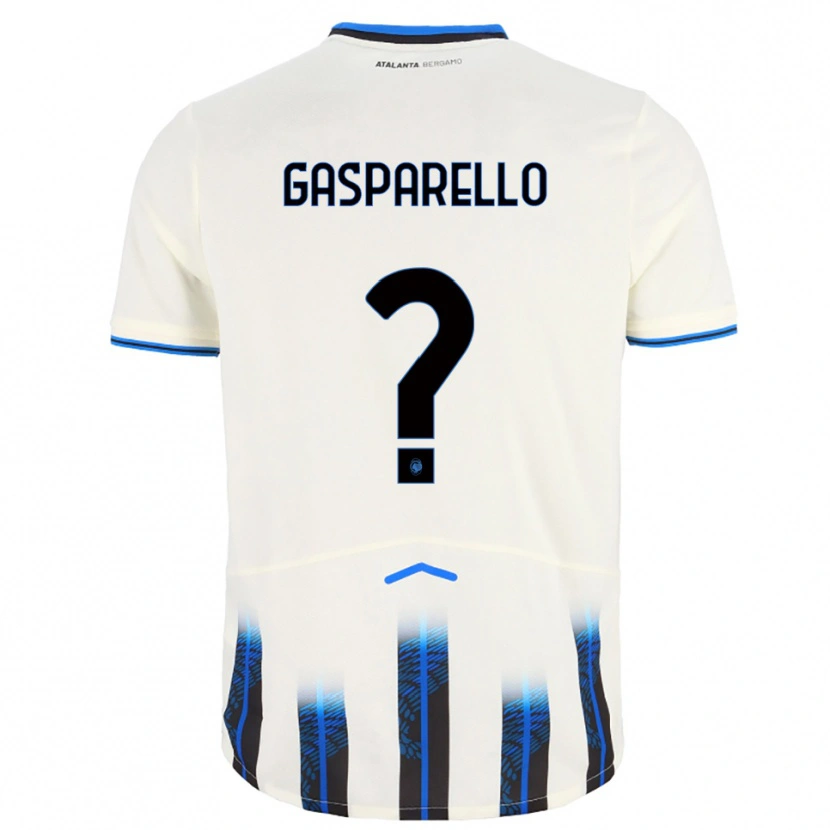 Danxen Kinder Francesco Gasparello #0 Weiß Blau Auswärtstrikot Trikot 2025/26 T-Shirt Österreich