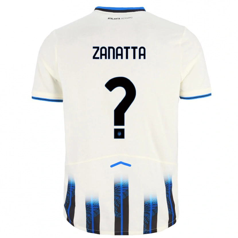 Danxen Kinder Giovanni Zanatta #0 Weiß Blau Auswärtstrikot Trikot 2025/26 T-Shirt Österreich