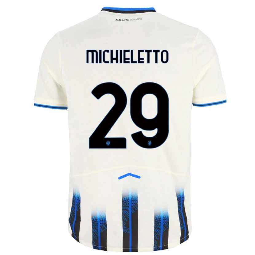 Danxen Kinder Andrea Michieletto #29 Weiß Blau Auswärtstrikot Trikot 2025/26 T-Shirt Österreich