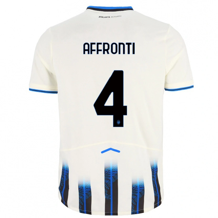 Danxen Kinder Gelana Affronti #4 Weiß Blau Auswärtstrikot Trikot 2025/26 T-Shirt Österreich