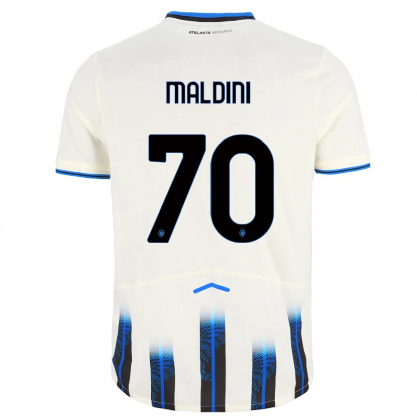 Danxen Kinder Daniel Maldini #70 Weiß Blau Auswärtstrikot Trikot 2025/26 T-Shirt Österreich