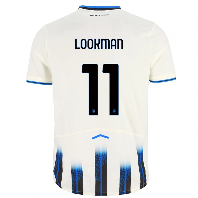 Danxen Kinder Ademola Lookman #11 Weiß Blau Auswärtstrikot Trikot 2025/26 T-Shirt Österreich