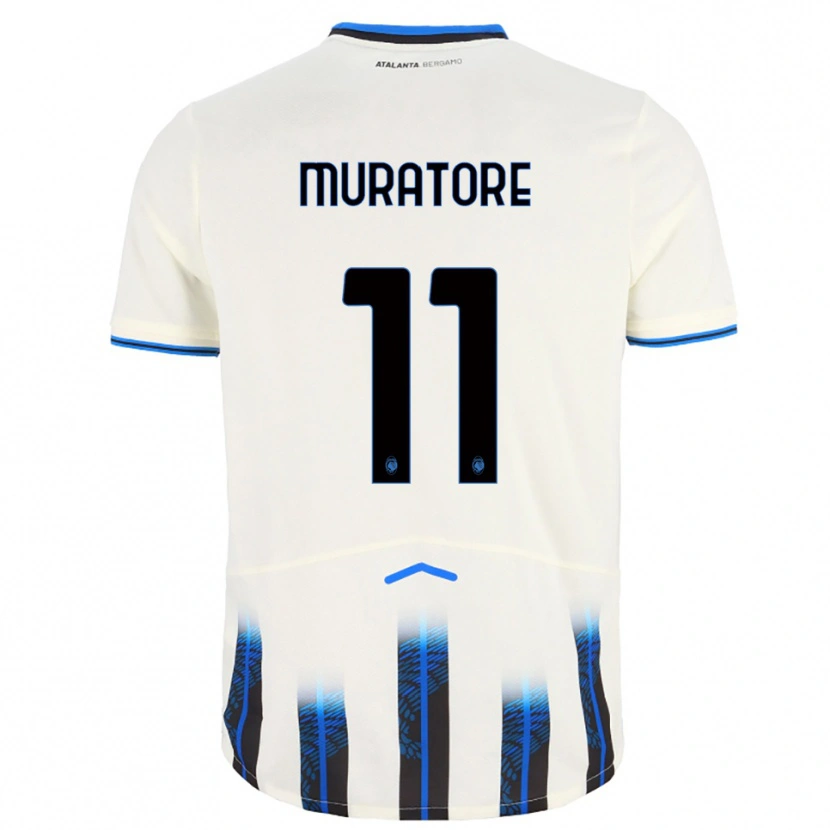 Danxen Kinder Simone Muratore #11 Weiß Blau Auswärtstrikot Trikot 2025/26 T-Shirt Österreich