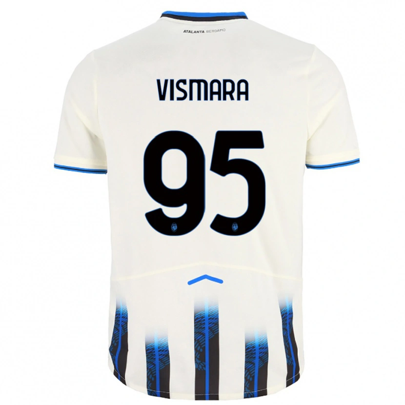 Danxen Kinder Paolo Vismara #95 Weiß Blau Auswärtstrikot Trikot 2025/26 T-Shirt Österreich