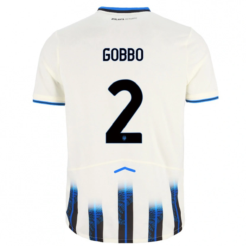 Danxen Kinder Luca Gobbo #2 Weiß Blau Auswärtstrikot Trikot 2025/26 T-Shirt Österreich