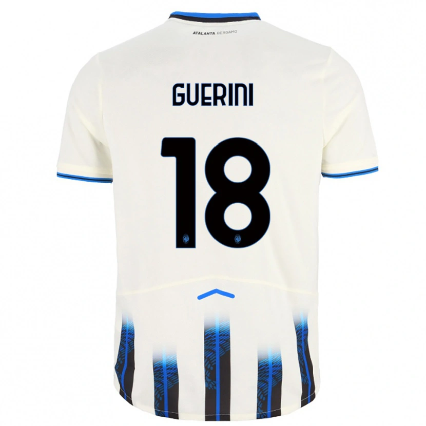 Danxen Kinder Alessio Guerini #18 Weiß Blau Auswärtstrikot Trikot 2025/26 T-Shirt Österreich