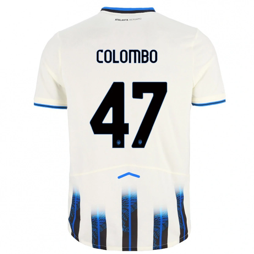 Danxen Kinder Matteo Colombo #47 Weiß Blau Auswärtstrikot Trikot 2025/26 T-Shirt Österreich