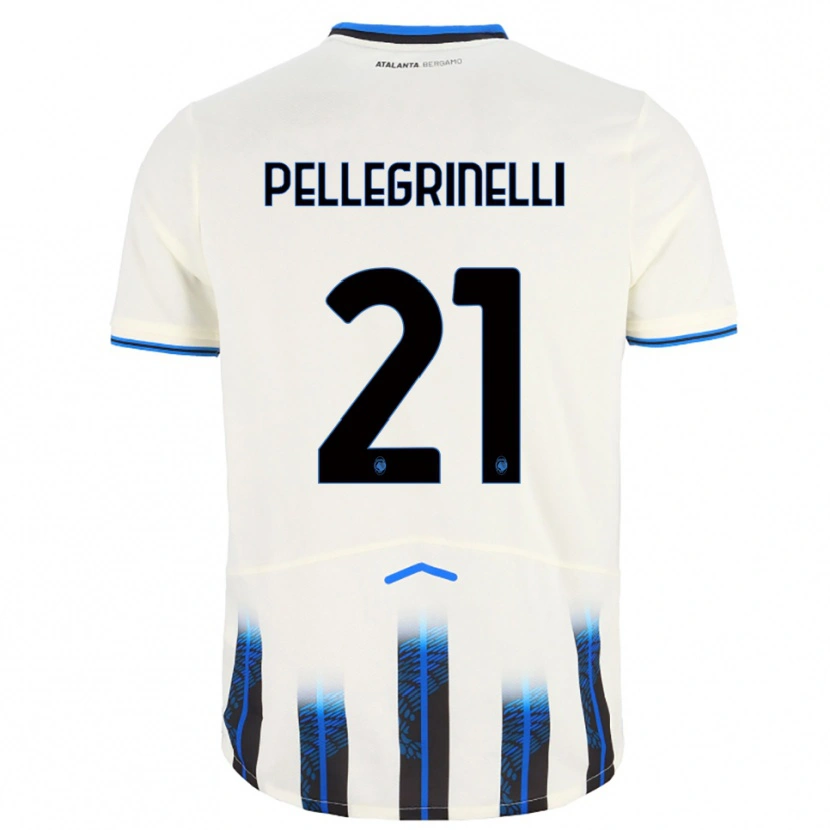 Danxen Kinder Giorgia Pellegrinelli #21 Weiß Blau Auswärtstrikot Trikot 2025/26 T-Shirt Österreich