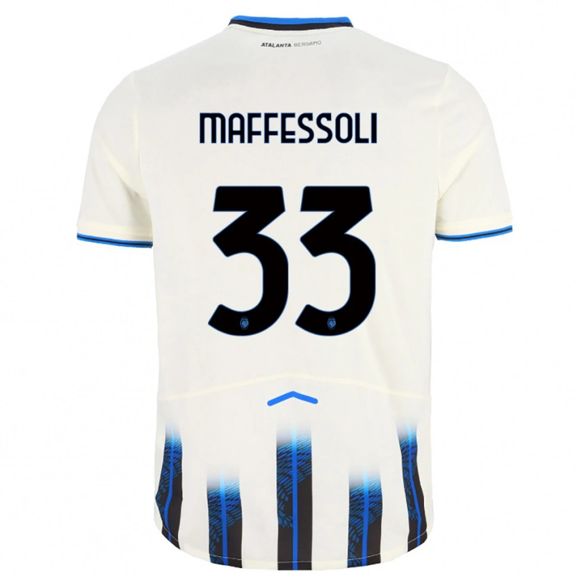 Danxen Kinder Manuel Maffessoli #33 Weiß Blau Auswärtstrikot Trikot 2025/26 T-Shirt Österreich