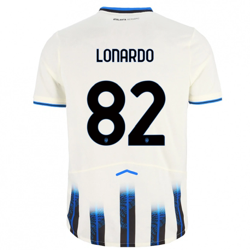 Danxen Kinder Edoardo Lonardo #82 Weiß Blau Auswärtstrikot Trikot 2025/26 T-Shirt Österreich