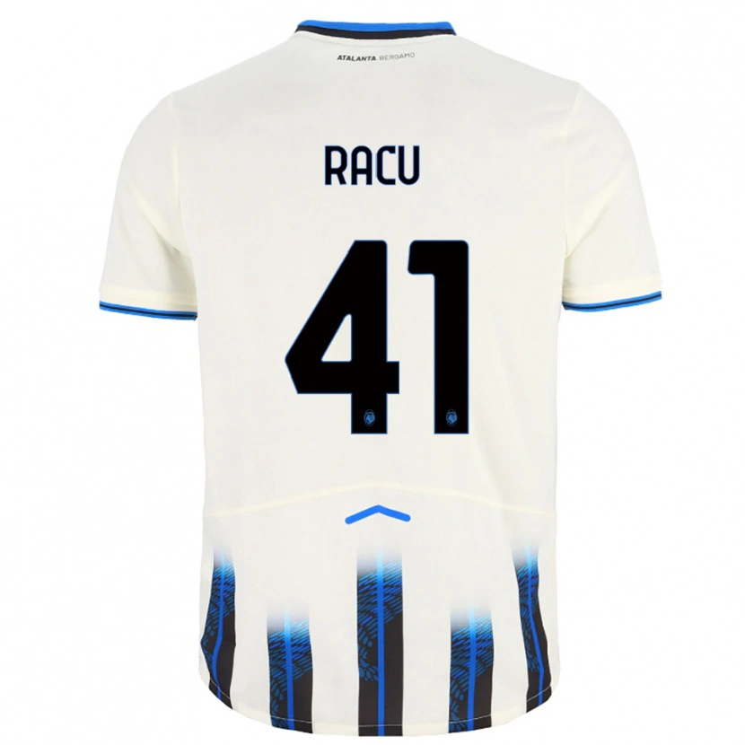 Danxen Kinder Andrei Racu #41 Weiß Blau Auswärtstrikot Trikot 2025/26 T-Shirt Österreich