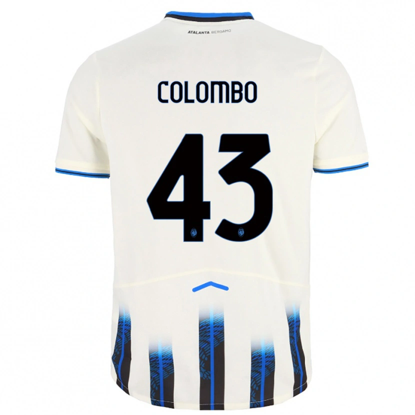 Danxen Kinder Matteo Colombo #43 Weiß Blau Auswärtstrikot Trikot 2025/26 T-Shirt Österreich