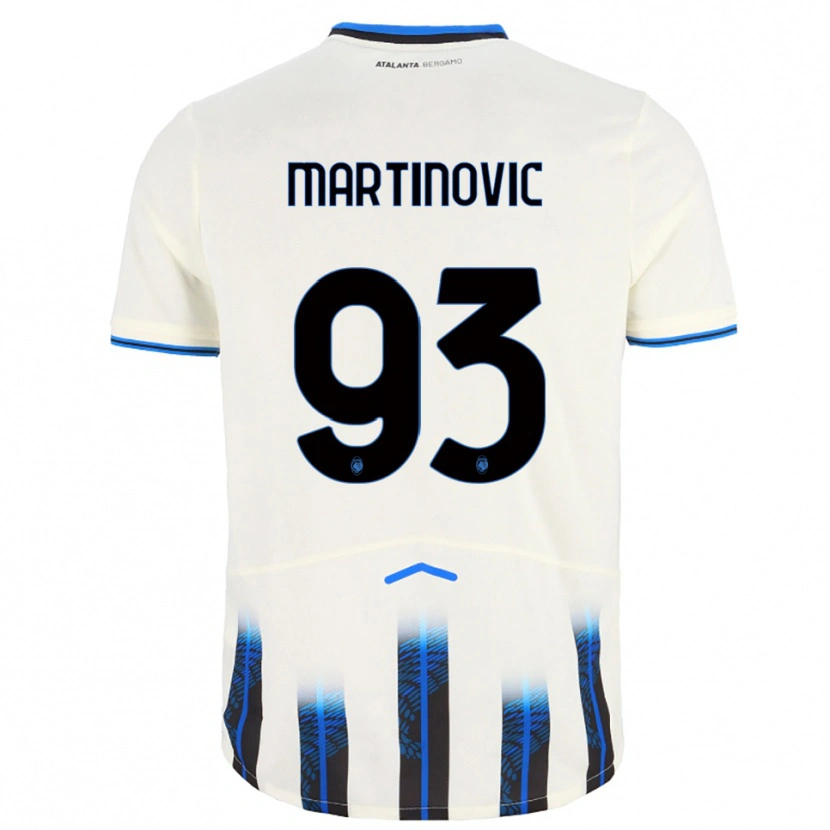 Danxen Kinder Melania Martinovic #93 Weiß Blau Auswärtstrikot Trikot 2025/26 T-Shirt Österreich