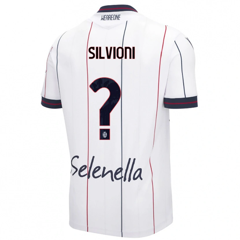 Danxen Kinder Ludovica Silvioni #0 Weiß Königsblau Auswärtstrikot Trikot 2025/26 T-Shirt Österreich