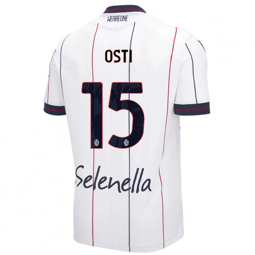 Danxen Kinder Gabriele Osti #15 Weiß Königsblau Auswärtstrikot Trikot 2025/26 T-Shirt Österreich