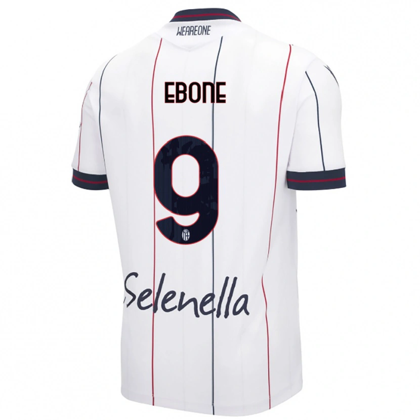 Danxen Kinder Tommaso Ebone #9 Weiß Königsblau Auswärtstrikot Trikot 2025/26 T-Shirt Österreich
