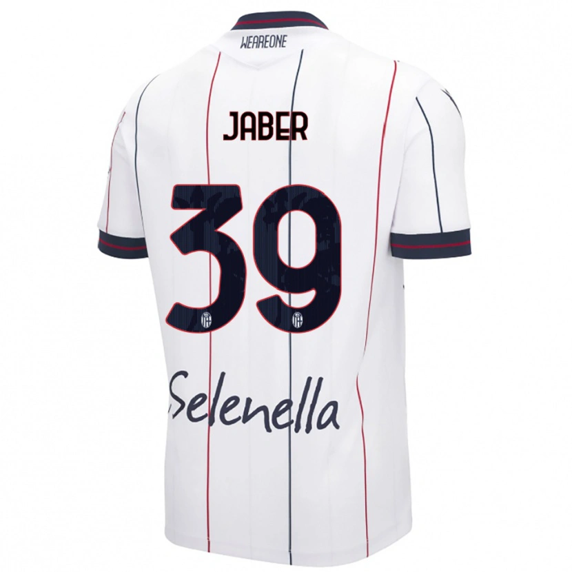 Danxen Kinder Ali Jaber #39 Weiß Königsblau Auswärtstrikot Trikot 2025/26 T-Shirt Österreich