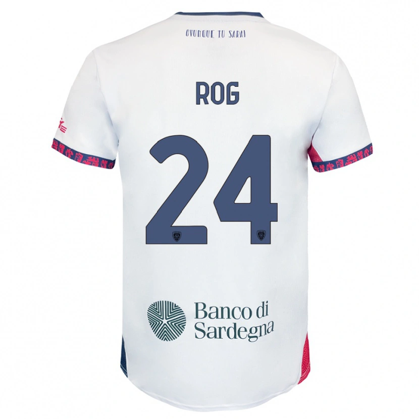 Danxen Kinder Marko Rog #24 Weiß Marineblau Rot Auswärtstrikot Trikot 2025/26 T-Shirt Österreich