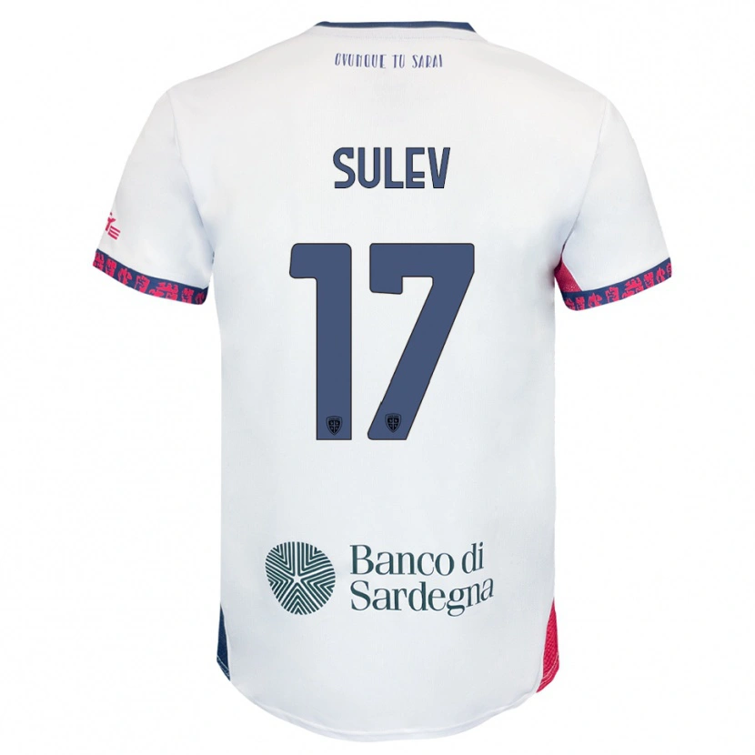 Danxen Kinder Ivan Sulev #17 Weiß Marineblau Rot Auswärtstrikot Trikot 2025/26 T-Shirt Österreich