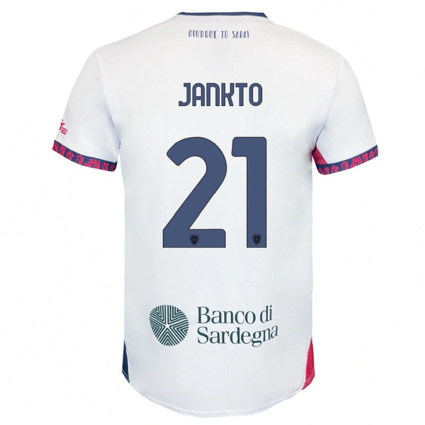 Danxen Kinder Jakub Jankto #21 Weiß Marineblau Rot Auswärtstrikot Trikot 2025/26 T-Shirt Österreich