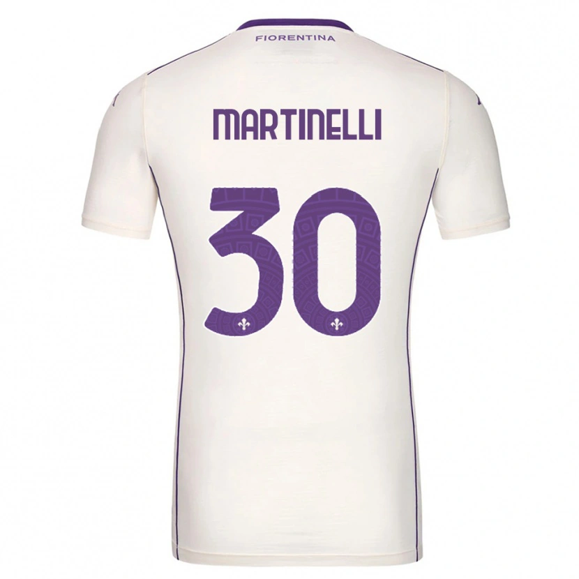 Danxen Kinder Tommaso Martinelli #30 Weiß Lila Rot Auswärtstrikot Trikot 2025/26 T-Shirt Österreich