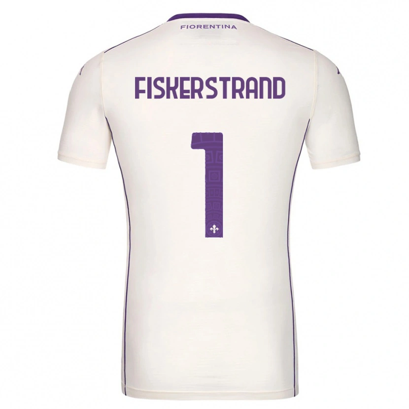 Danxen Kinder Cecilie Fiskerstrand #1 Weiß Lila Rot Auswärtstrikot Trikot 2025/26 T-Shirt Österreich