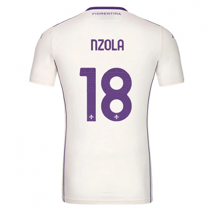 Danxen Kinder M'bala Nzola #18 Weiß Lila Rot Auswärtstrikot Trikot 2025/26 T-Shirt Österreich