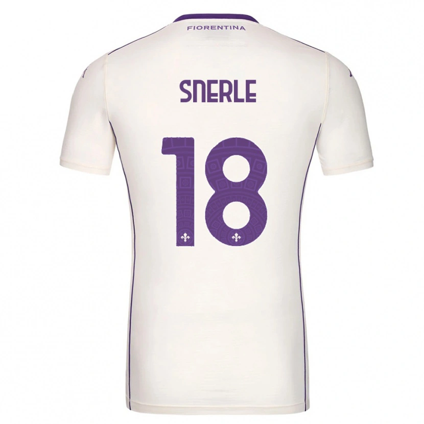 Danxen Kinder Emma Strøm Snerle #18 Weiß Lila Rot Auswärtstrikot Trikot 2025/26 T-Shirt Österreich