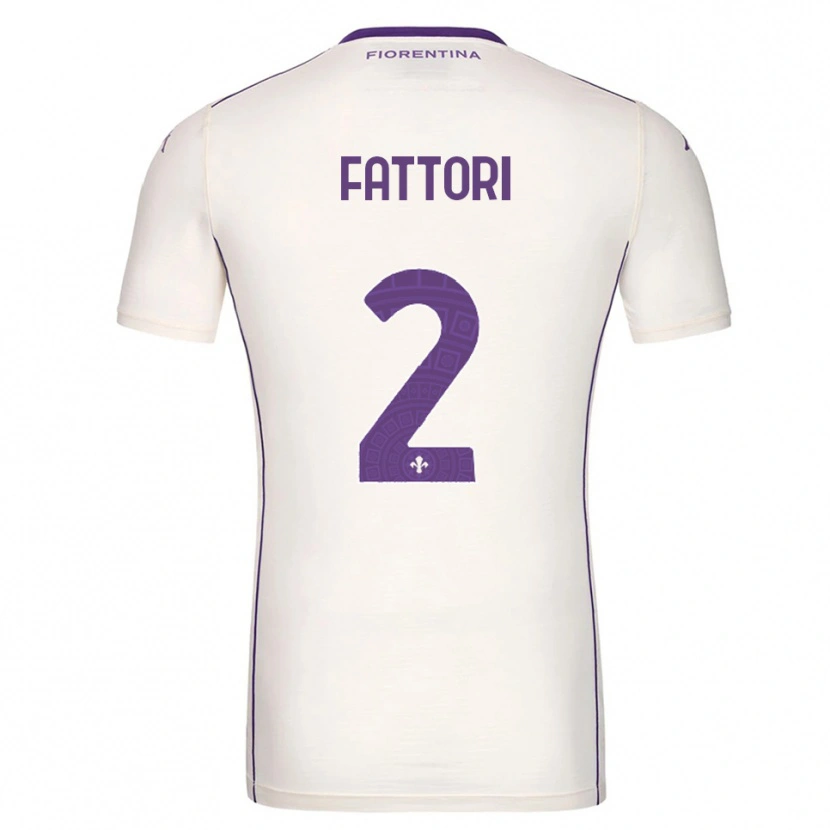 Danxen Kinder Filippo Fattori #2 Weiß Lila Rot Auswärtstrikot Trikot 2025/26 T-Shirt Österreich