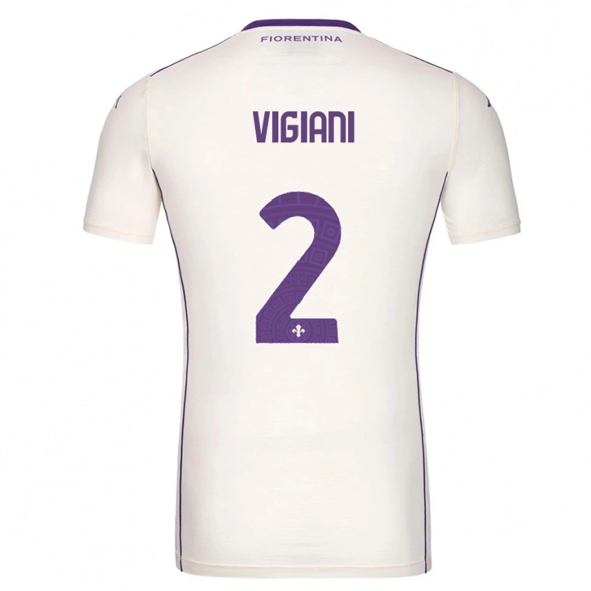 Danxen Kinder Lorenzo Vigiani #2 Weiß Lila Rot Auswärtstrikot Trikot 2025/26 T-Shirt Österreich