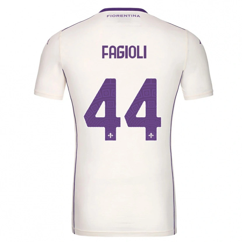 Danxen Kinder Nicolò Fagioli #44 Weiß Lila Rot Auswärtstrikot Trikot 2025/26 T-Shirt Österreich