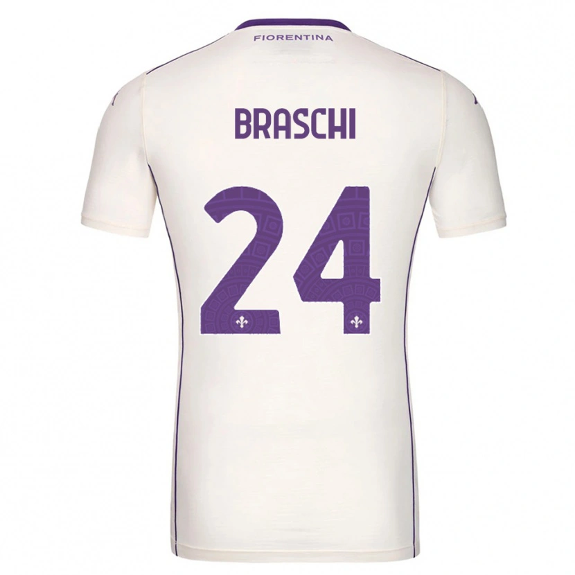 Danxen Kinder Riccardo Braschi #24 Weiß Lila Rot Auswärtstrikot Trikot 2025/26 T-Shirt Österreich