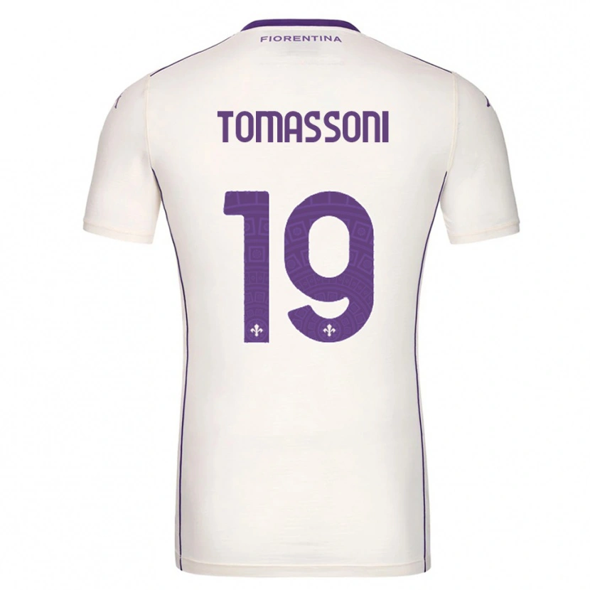 Danxen Kinder Emma Tomassoni #19 Weiß Lila Rot Auswärtstrikot Trikot 2025/26 T-Shirt Österreich